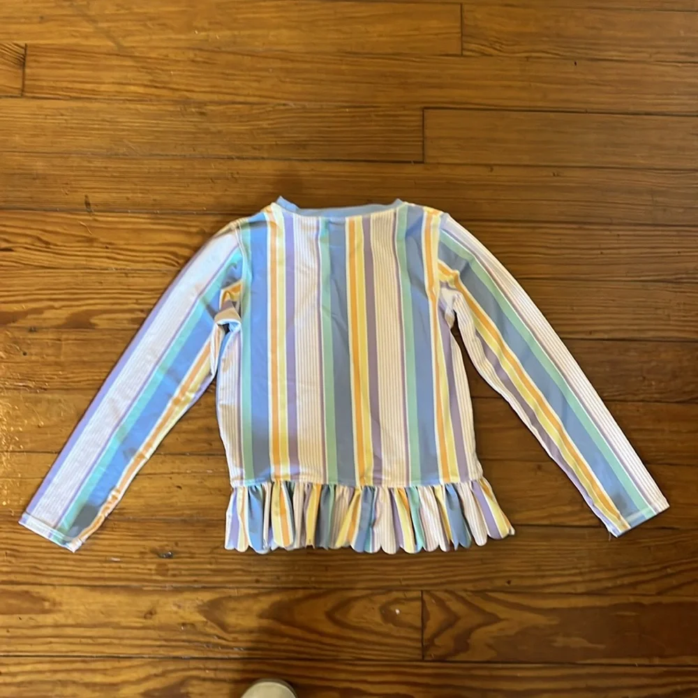 Ruffle Butts Scalloped Long-Sleeve Rash Guard - Picture 5 of 6
